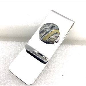 Handmade money clip silver plated